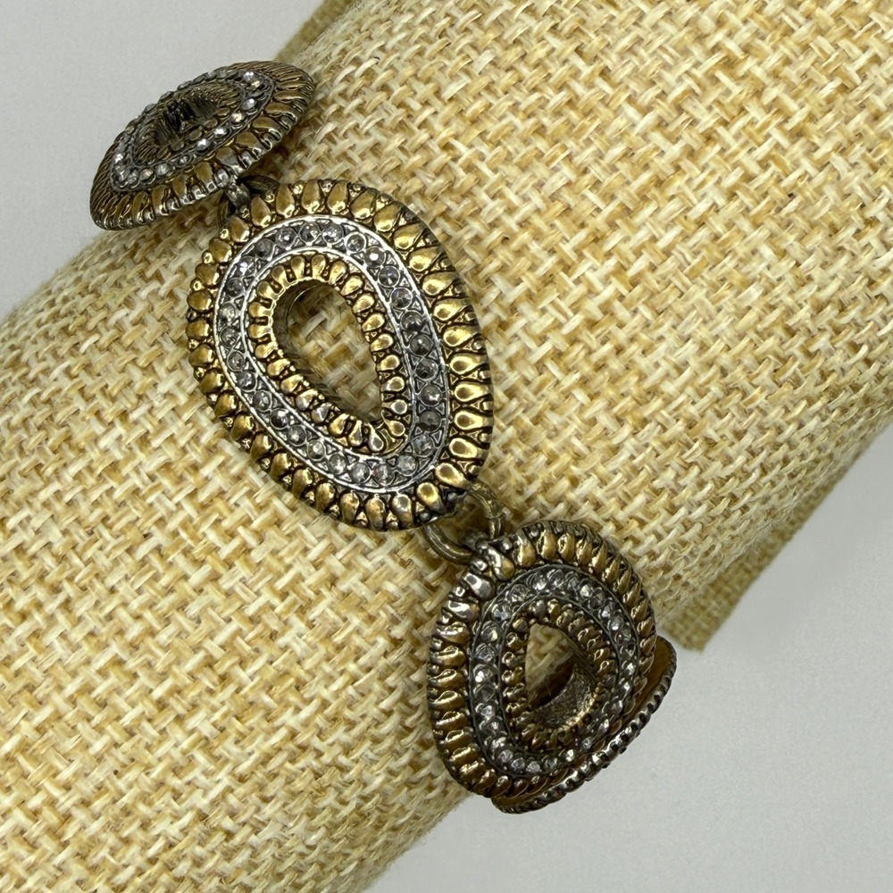 Boho Western Rhinestone Two Tone‎ Statement Bracelet from Lucky Brand